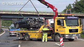 18.05.2018 - VN24 - Schutzengel auf der Autobahn - Transporter rammt Pannen-PKW auf A2