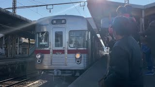 【遂に引退!!】長野電鉄3500系 須坂駅発車《元,営団3000系》