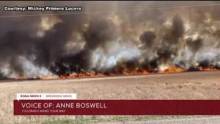 Large grassfire forces evacuation in Bent County
