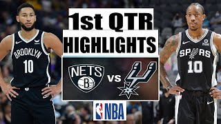 Brooklyn NetsSan Vs  Antonio Spurs 1st QTR  Feb 10, 2024 Highlights | NBA Season