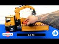 huina 1575 rc 26 channel professional dump truck model crane rotating arm and realistic lights 1 14