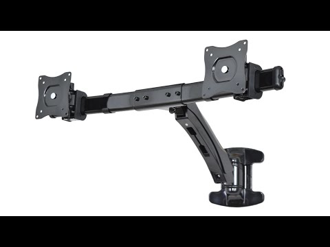 Multiple Lcd Monitor Wall Mount Screens Vivo Stand V002a Dual Lcd Monitor Wall Mount Black Deluxe Gas Spring 2 Screens