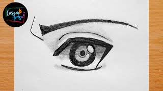 Easy Anime Eye Drawing  || How to draw anime eye easy