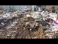 amazing project technique skills clearing removal trash by d20p dozer pushing clearing trash in city