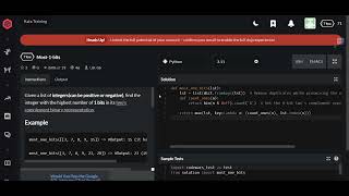 Codewars | Most-1-bits | Python 7 kyu