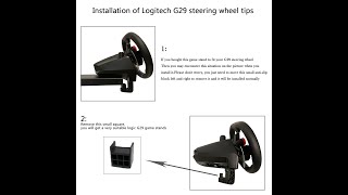 Racing game simulator bracket installation steering wheel G29 tutorial video