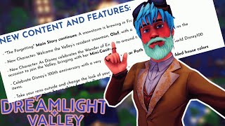HUGE UPDATE TOMORROW!! (PATCH NOTES) | Dreamlight Valley