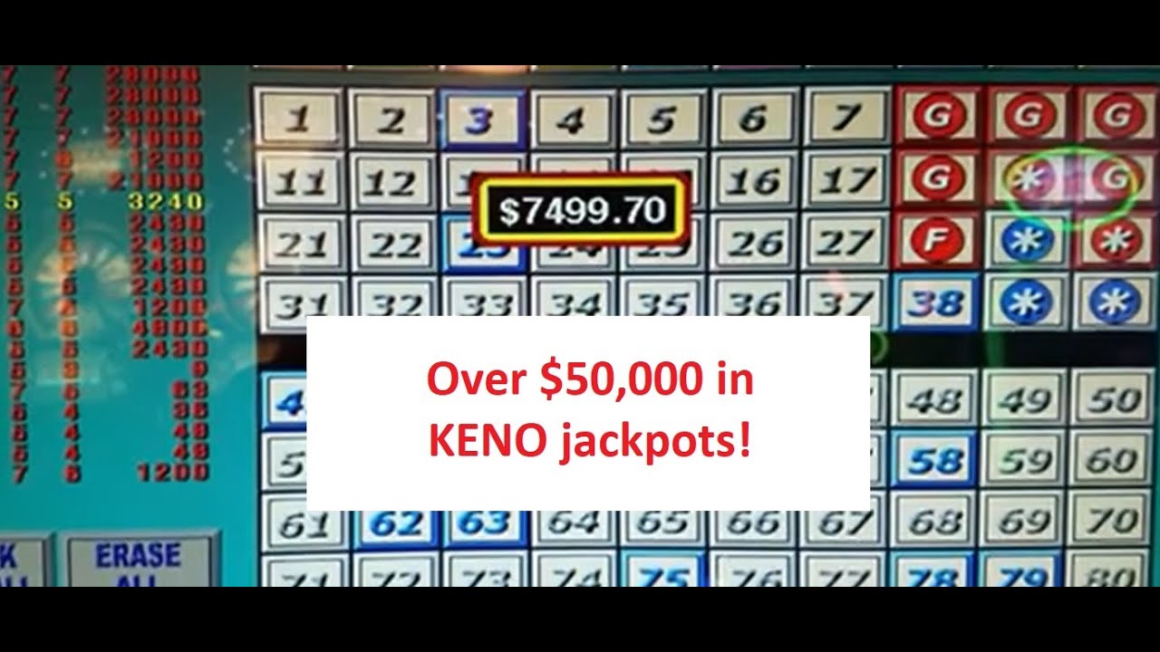 Over $50,000 KENO JACKPOTs (5cent Multi Card Slideshow) Under $4 Bets ...