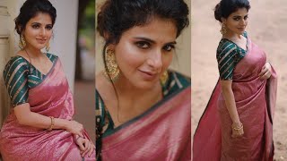 Iswarya Menon Unseen Beautiful Photoshoot in Saree | #IswaryaMenon Wearing Saree | OakShow