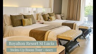 Royalton Resort St Lucia Swim-up Room Tour - Room 6005 - St Lucia Luxury Resort