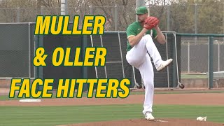 Kyle Muller, Adam Oller face hitters at 2023 Oakland A's spring training