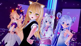 【MMD】 『メランコリック』星川リンちゃん\u0026ステラちゃん＆クコちゃん＆るるどらいおんちゃん【4K 60fps h265】(花騎士)