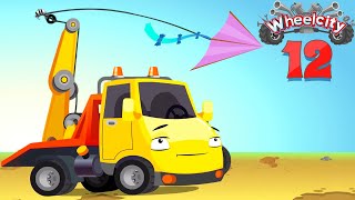 Wheelcity - The Tow Truck Hook The Police Car Flash to fly a kite New Kids Video - Episode #12