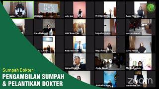 SUMPAH DOKTER FAKULTAS KEDOKTERAN UNIVERSITAS JEMBER PERIODE I TAHUN 2020