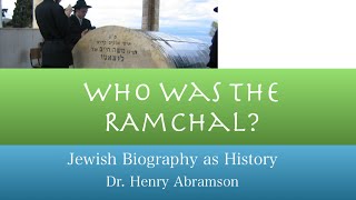 Rabbi Moshe Hayim Luzzatto Jewish History Lecture Dr. Henry Abramson