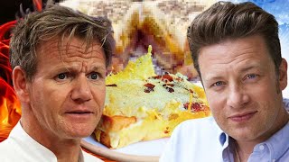 Jamie Oliver DESTROYS Gordon Ramsay's GRILLED CHEESE | Pro Chef Reacts