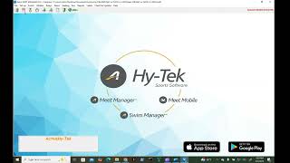 Setting up a Meet in Hy-Tek Meet Manager