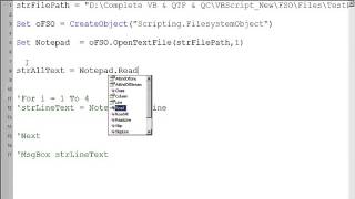Reading the data from textfiles using FileSystemObject