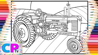 John Deere Model B Tractor/John Deere Machines/Copic Markers/@coloringpagestv DJVI - Back on Dash