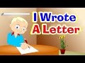 I Wrote A Letter To My Father Rhyme with Lyrics I Kids Songs, English Rhymes For Children, Poem