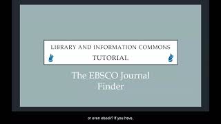 EGCC Library Journal Finder