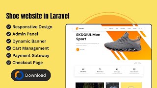 Online Ecommerce Shoes Store Website in Laravel and PHP with Source Code | Project BCA