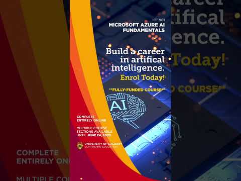 Start a career in AI today! The course covers the objectives of the Microsoft AI-900 exam.