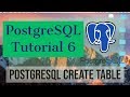 PostgreSQL Tutorial for Beginners 6 - PostgreSQL CREATE TABLE