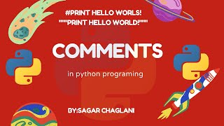#1 comments in python | python for beginners | python programing