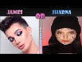 makeup compilation james charles or jharna bhagwani