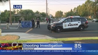 BRENTWOOD HOMICIDE:  Police investigate the slaying of two men in Brentwood