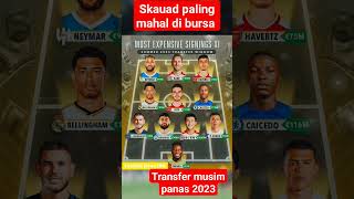 Skuad paling mahal di bursa transfer  musim panas 2023  #youtubeshorts