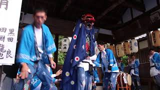 『四方肩～平成29年竹万大避神社秋季祭・獅子舞奉納』(2017/10/29)