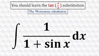 Integrating using t=tan(x/2) substitution - [The Weierstrass substitution]