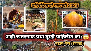 वढाव-पेण जत्रा 2023। बहिरीदेव पालखी उत्सव 2023 | चित्तथरारक अनुभव।😱😰 vadhav-pen jatra| vadhav palkhi