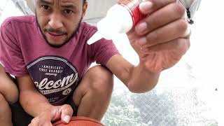How to fix a flat basketball easily and quickly without adding weight to it.