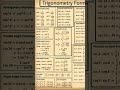 trigonometry formulas trick all formulas