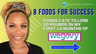 WEGOVY UPDATE: 8 foods that helped me lose 20 pounds in 1.5 months!