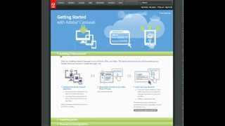 Adobe Revel getting-started website