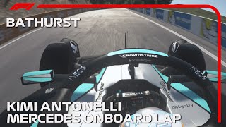 Formula 1 2024 Andrea Kimi Antonelli's Mercedes Onboard Lap Challenge at Mount Panorama Circuit