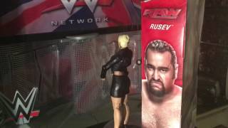 WWE Elite 46 Rusev with Custom Lana Close Up Mattel Wrestling Figure Review Raw Smackdown NXT Divas