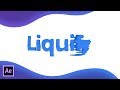 After Effects Tutorial - Liquid Text Animation in After Effects - No Plugins