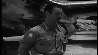 Major Thomas Ferebee, the bombardier aboard Enola Gay shares his experience of  t   HD Stock Footage