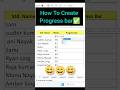 How to Add a Progress Bar in Excel | 1-Minute Quick Guide #excel #shorts