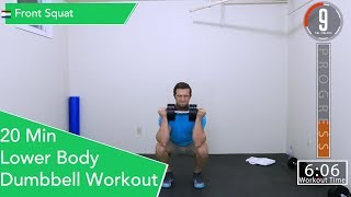 Intense 20 Minute Lower Body Dumbbell Workout