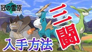 【冠の雪原】コバルオン・テラキオン・ビリジオンの入手方法と出現場所　【ポケモン剣盾】