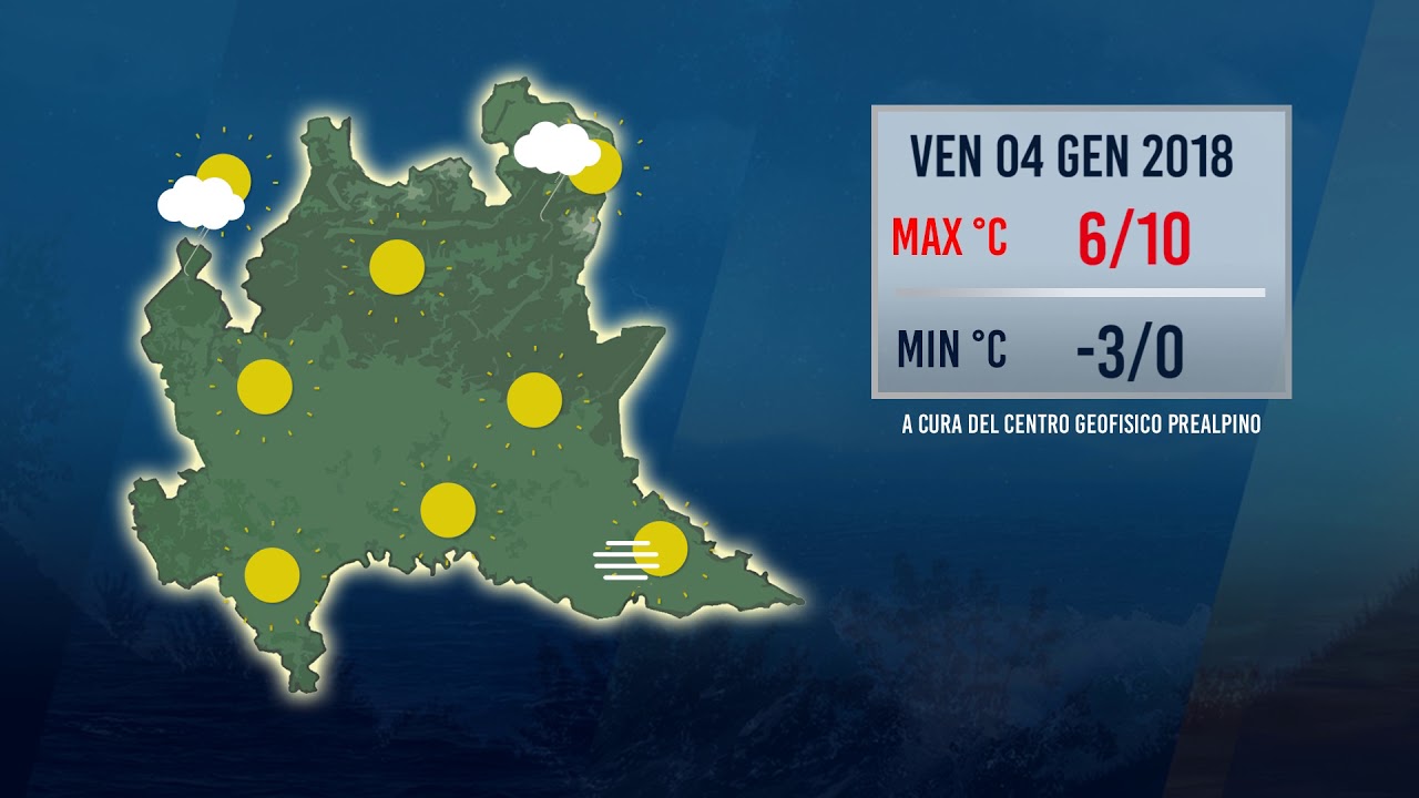 Meteo Del 04-01-2019 - Lombardia - YouTube