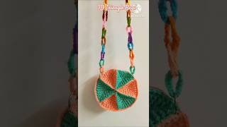 Crochet 3D Triangle Bag For Beginners#shorts