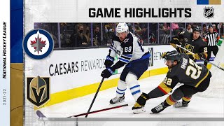 Jets @ Golden Knights 1/2/22 | NHL Highlights