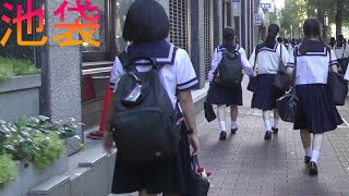 【４Ｋ60fps】ルーティン朝の池袋駅周辺をお散歩【晴れ】2021年10月11日池袋2